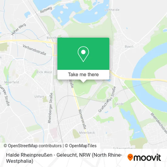 Карта Halde Rheinpreußen - Geleucht