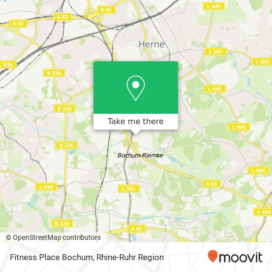 Fitness Place Bochum map