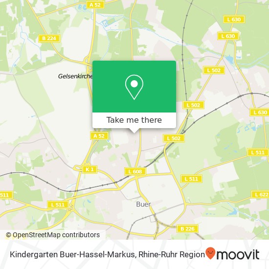 Карта Kindergarten Buer-Hassel-Markus