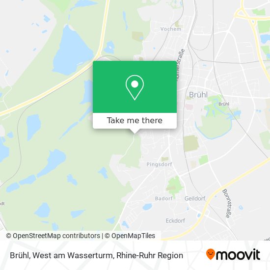 Brühl, West am Wasserturm map