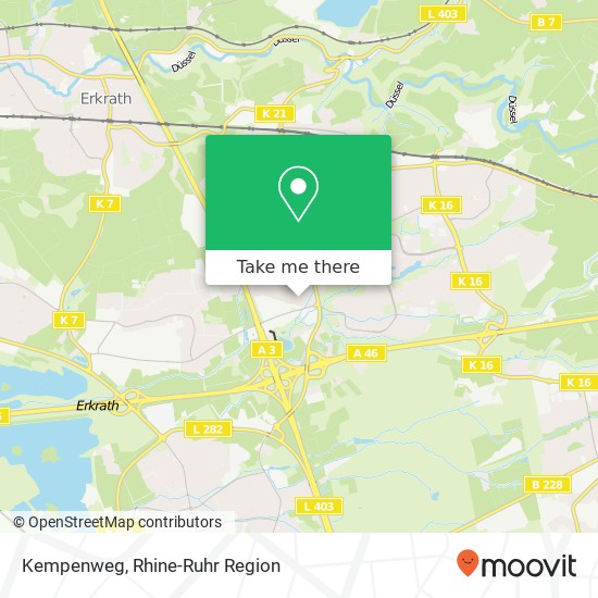 Kempenweg map