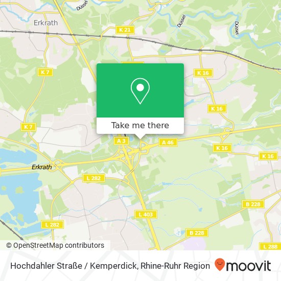 Hochdahler Straße / Kemperdick map