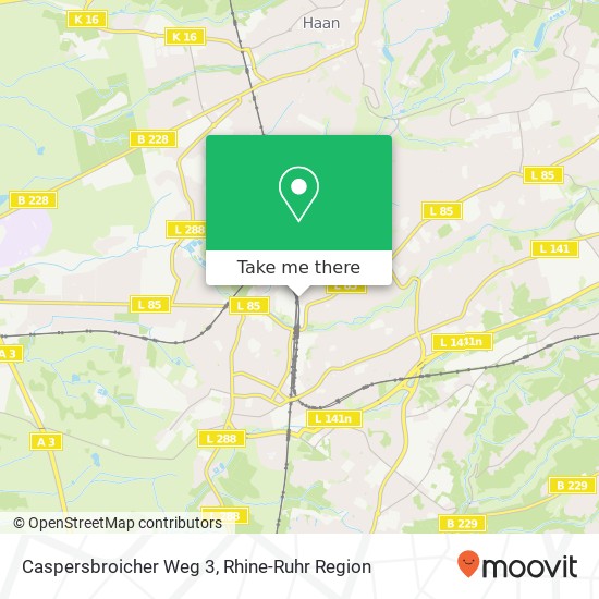 Caspersbroicher Weg 3 map