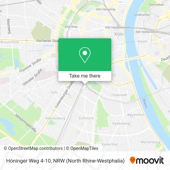 Карта Höninger Weg 4-10