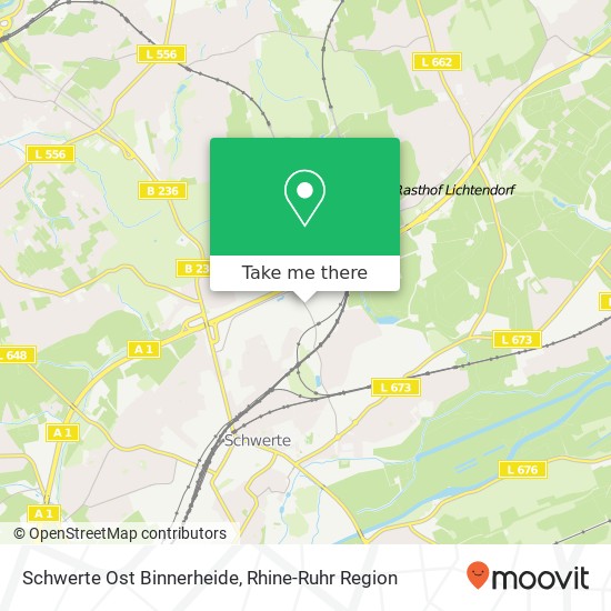 Schwerte Ost Binnerheide map