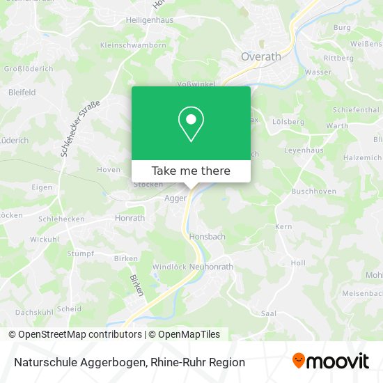 Naturschule Aggerbogen map