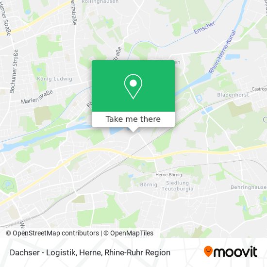 Dachser - Logistik, Herne map