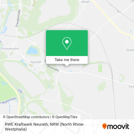 RWE Kraftwerk Neurath map
