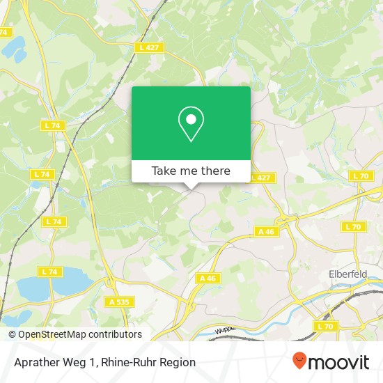 Aprather Weg 1 map