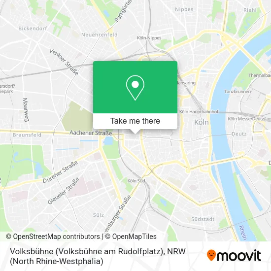 Карта Volksbühne (Volksbühne am Rudolfplatz)