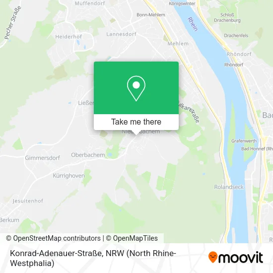 Карта Konrad-Adenauer-Straße