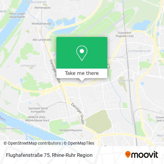 Flughafenstraße 75 map