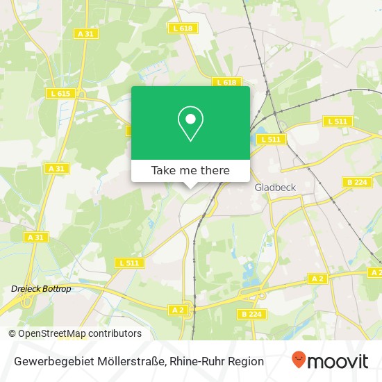 Gewerbegebiet Möllerstraße map