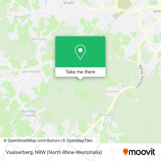 Карта Vaalserberg