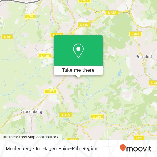 Mühlenberg / Im Hagen map