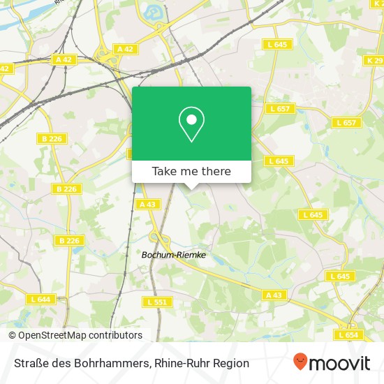 Straße des Bohrhammers map