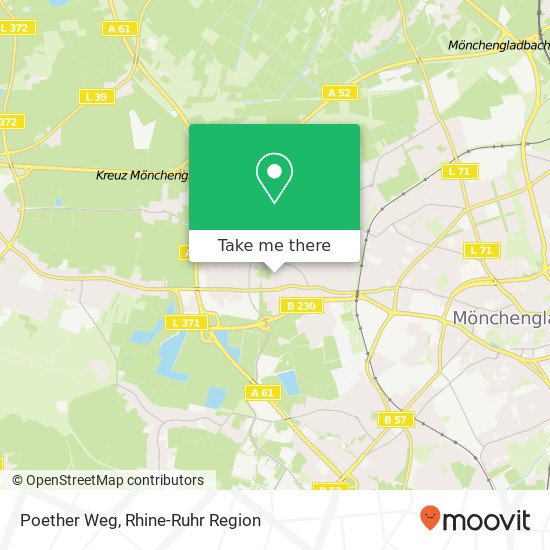 Poether Weg map