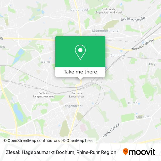 Ziesak Hagebaumarkt Bochum map