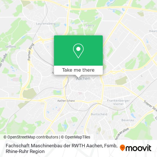 Fachschaft Maschinenbau der RWTH Aachen, Fsmb map