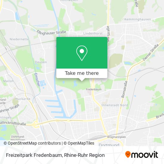 Freizeitpark Fredenbaum map