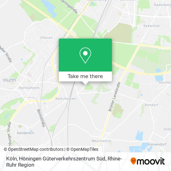 Köln, Höningen Güterverkehrszentrum Süd map