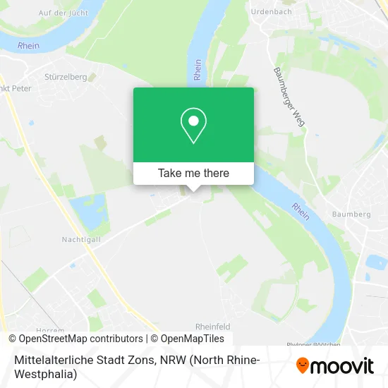 Карта Mittelalterliche Stadt Zons