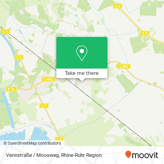 Vennstraße / Moosweg map