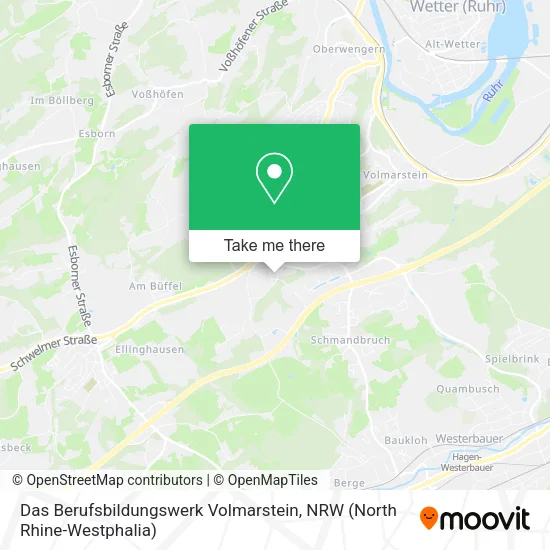 Карта Das Berufsbildungswerk Volmarstein