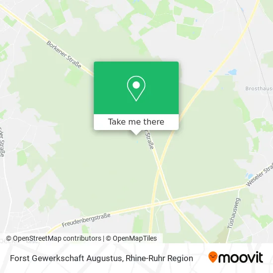 Карта Forst Gewerkschaft Augustus