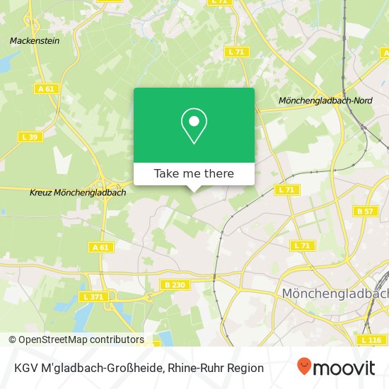 KGV M'gladbach-Großheide map