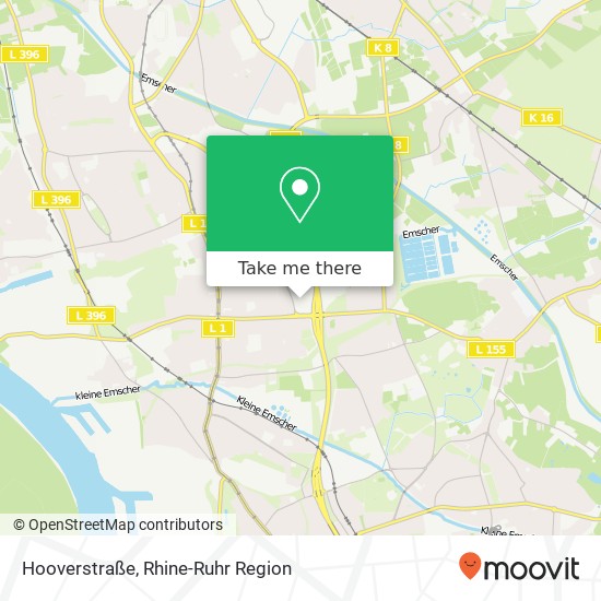 Hooverstraße map