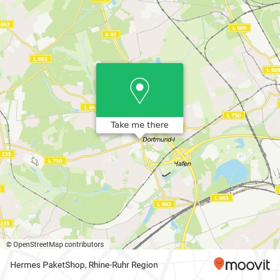 Hermes PaketShop map