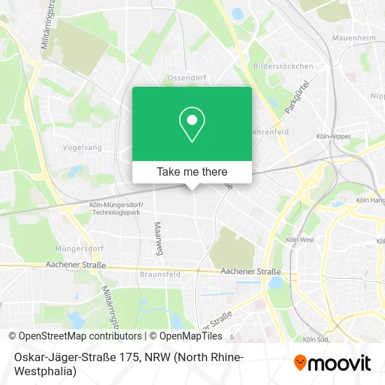 Карта Oskar-Jäger-Straße 175