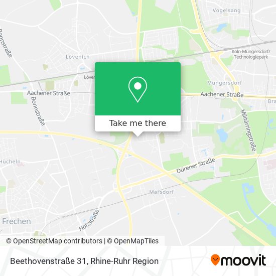 Beethovenstraße 31 map