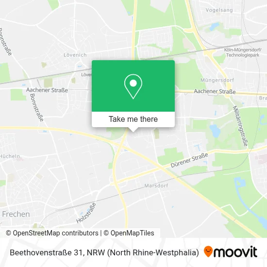 Beethovenstraße 31 map