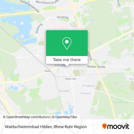 Waldschwimmbad Hilden map