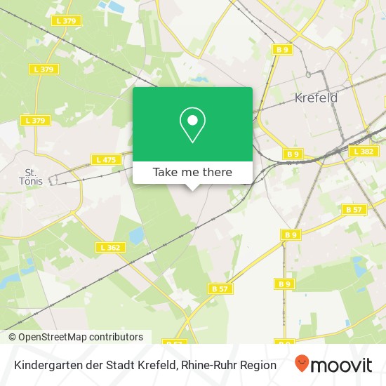 Kindergarten der Stadt Krefeld map