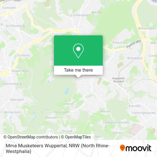 Карта Mma Musketeers Wuppertal