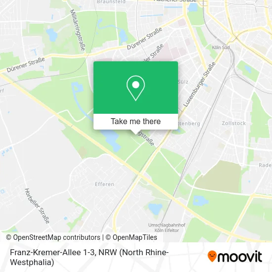 Карта Franz-Kremer-Allee 1-3