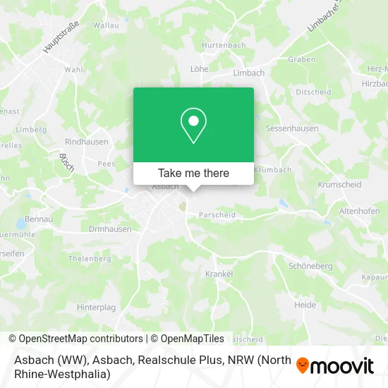 Карта Asbach (WW), Asbach, Realschule Plus