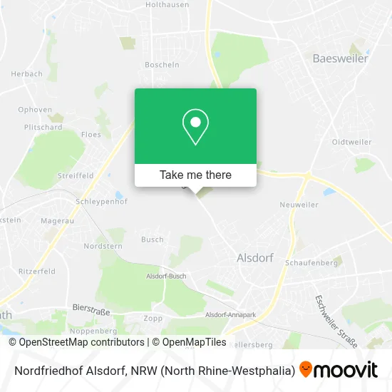 Nordfriedhof Alsdorf map