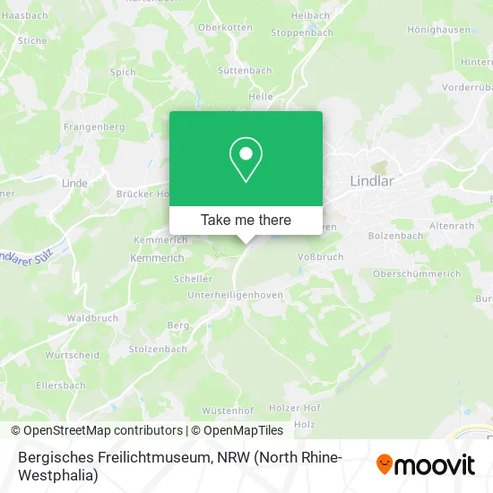 Карта Bergisches Freilichtmuseum
