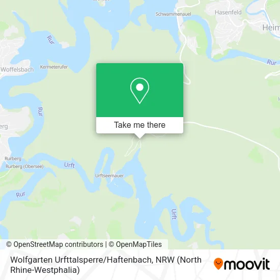 Карта Wolfgarten Urfttalsperre / Haftenbach