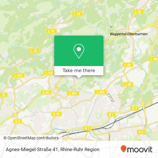 Карта Agnes-Miegel-Straße 41