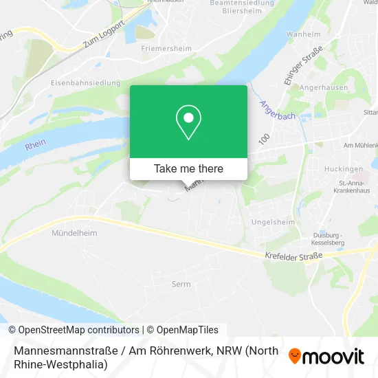 Карта Mannesmannstraße / Am Röhrenwerk