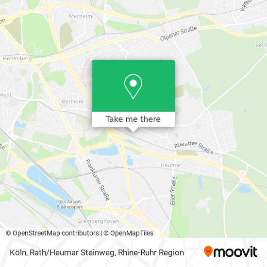Köln, Rath/Heumar Steinweg map