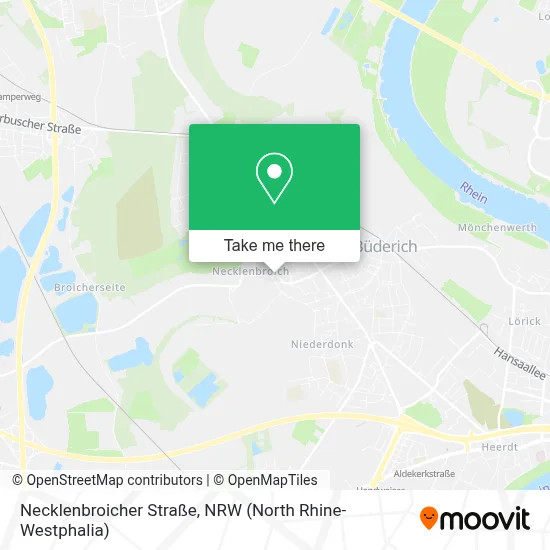 Necklenbroicher Straße map