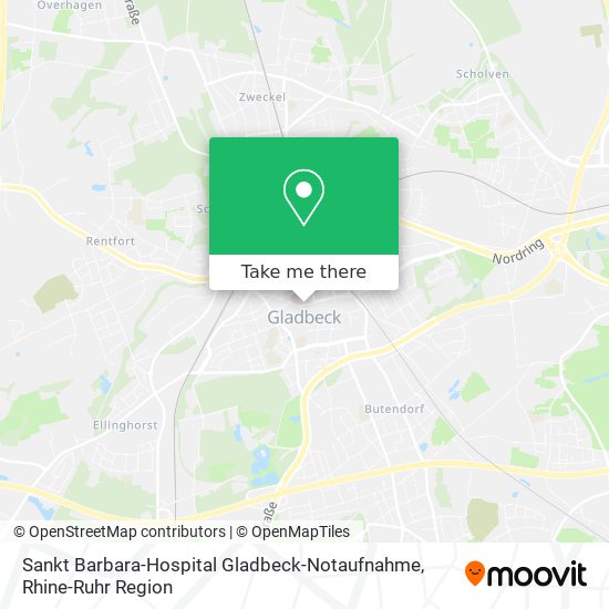 Sankt Barbara-Hospital Gladbeck-Notaufnahme map