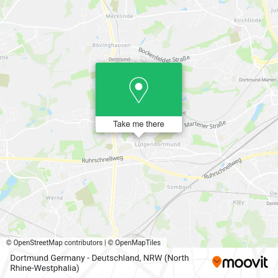 Карта Dortmund Germany - Deutschland