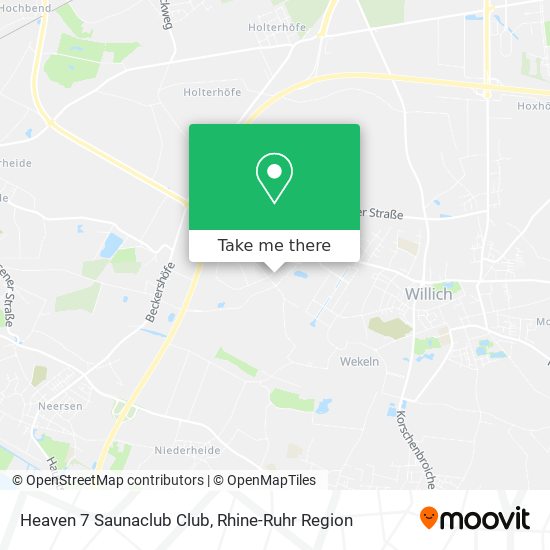 Heaven 7 Saunaclub Club map